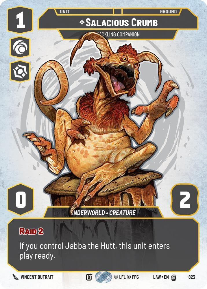 Image for Salacious Crumb - Cackling Companion (Prestige) (823) (A Lawless Time) - Star Wars: Unlimited