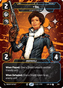 Image for Val - It's Been a Ride, Babe (Prestige Foil) (830) (A Lawless Time) - Star Wars: Unlimited