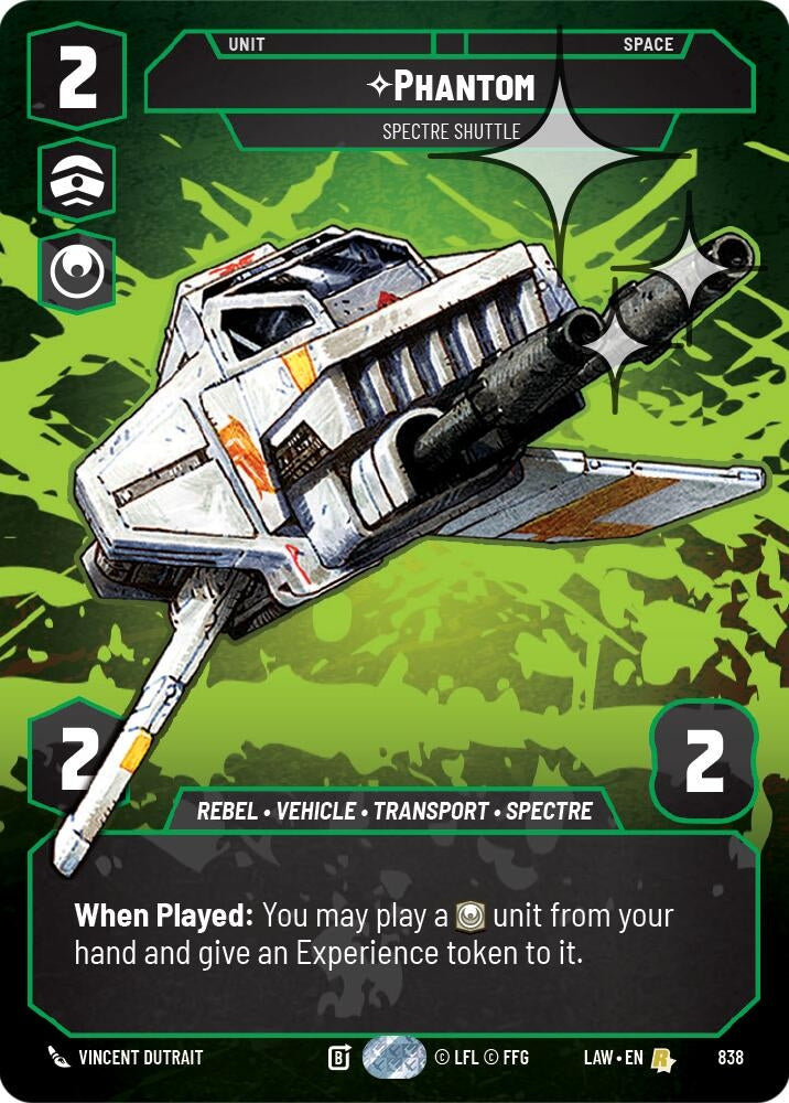 Image for Phantom - Spectre Shuttle (Prestige Foil) (838) (A Lawless Time) - Star Wars: Unlimited