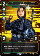 Image for Jyn Erso - Take the Next Chance (Prestige Foil) (839) (A Lawless Time) - Star Wars: Unlimited
