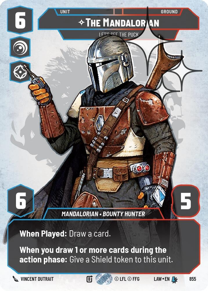 Image for The Mandalorian - Let's See The Puck (Prestige Foil) (855) (A Lawless Time) - Star Wars: Unlimited