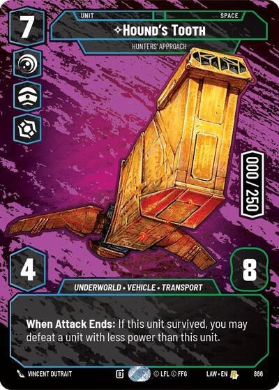 Image for Hound's Tooth - Hunters' Approach (Serialized) (866) (A Lawless Time) - Star Wars: Unlimited