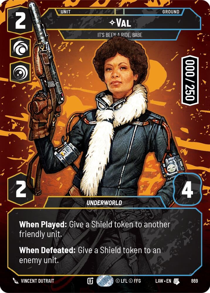 Image for Val - It's Been a Ride, Babe (Serialized) (869) (A Lawless Time) - Star Wars: Unlimited