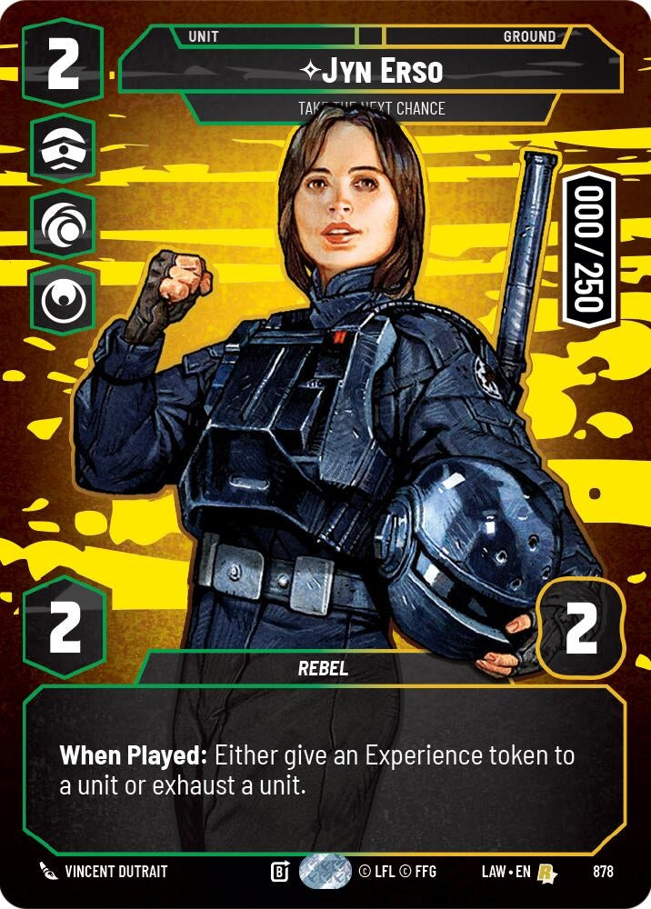 Image for Jyn Erso - Take the Next Chance (Serialized) (878) (A Lawless Time) - Star Wars: Unlimited
