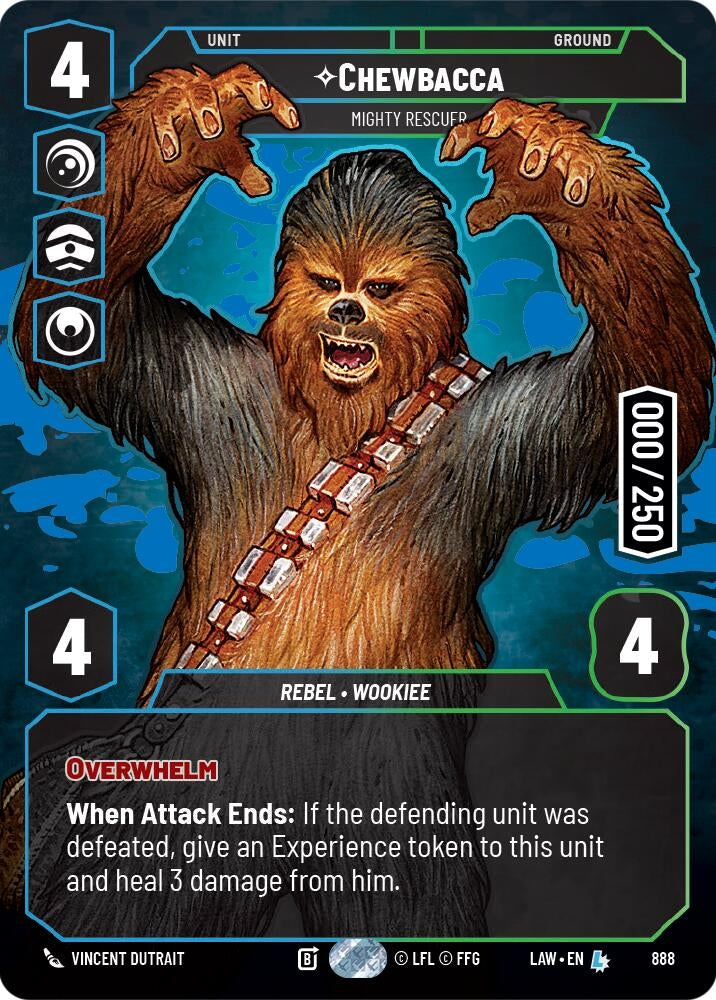 Image for Chewbacca - Mighty Rescuer (Serialized) (888) (A Lawless Time) - Star Wars: Unlimited