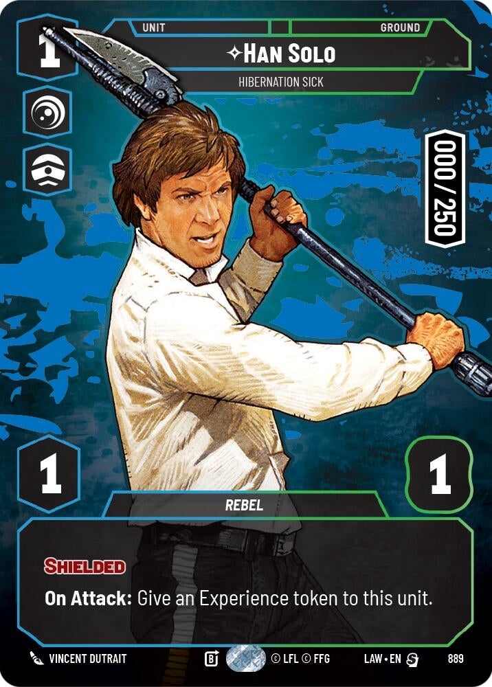 Image for Han Solo - Hibernation Sick (Serialized) (889) (A Lawless Time) - Star Wars: Unlimited