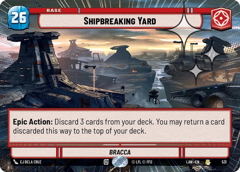 Image for Shipbreaking Yard (Hyperspace Foil) (531) (A Lawless Time) - Star Wars: Unlimited
