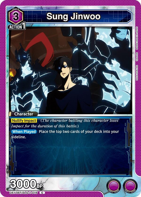 Image for Sung Jinwoo (016) (UE17BT/SLG-1-016) (UE17BT: SOLO LEVELING) - Union Arena