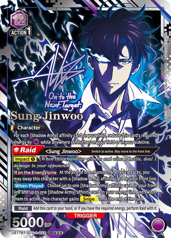 Image for Sung Jinwoo (022) (SR***) (UE17BT/SLG-1-022) (UE17BT: SOLO LEVELING) - Union Arena