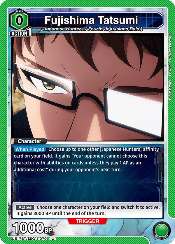 Image for Fujishima Tatsumi (UE17BT/SLG-1-070) (UE17BT: SOLO LEVELING) - Union Arena