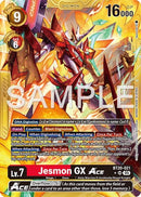 Image for Jesmon GX ACE (Gold Border) (BT20-021 SR) (Advanced Booster Digimon Generation) (AD-01) - Digimon Card Game