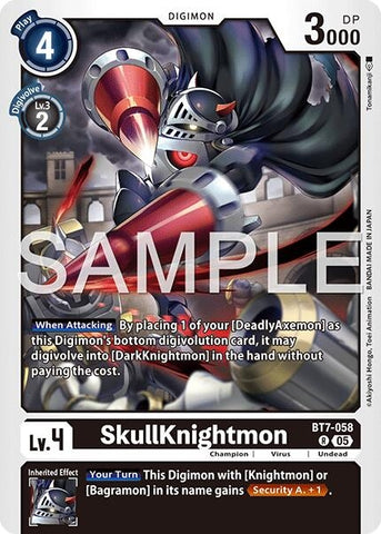 Image for SkullKnightmon (Reprint) (BT7-058 R) (Advanced Booster Digimon Generation) (AD-01) - Digimon Card Game