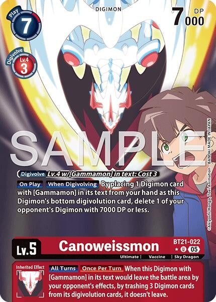 Image for Canoweissmon (Alternate Art) (BT21-022 U) (Advanced Booster Digimon Generation) (AD-01) - Digimon Card Game