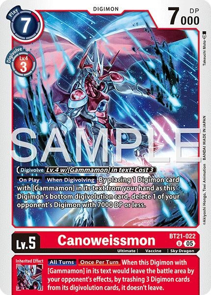 Image for Canoweissmon (Reprint) (BT21-022 U) (Advanced Booster Digimon Generation) (AD-01) - Digimon Card Game
