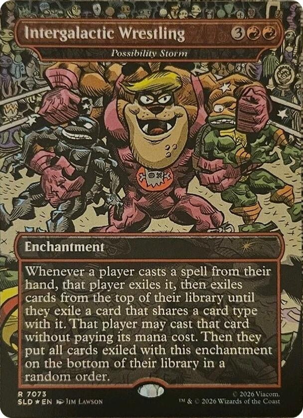 Image for Intergalactic Wrestling - Possibility Storm (7073) (Secret Lair Drop Series) - Magic: The Gathering