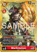Image for WarGreymon - P-182 (Gold Border) (P-182 P) (Advanced Booster Digimon Generation) (AD-01) - Digimon Card Game