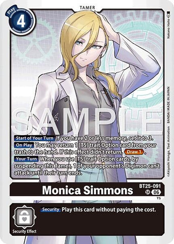 Image for Monica Simmons (BT25-091) (Dual Revolution) (BT-25) - Digimon Card Game