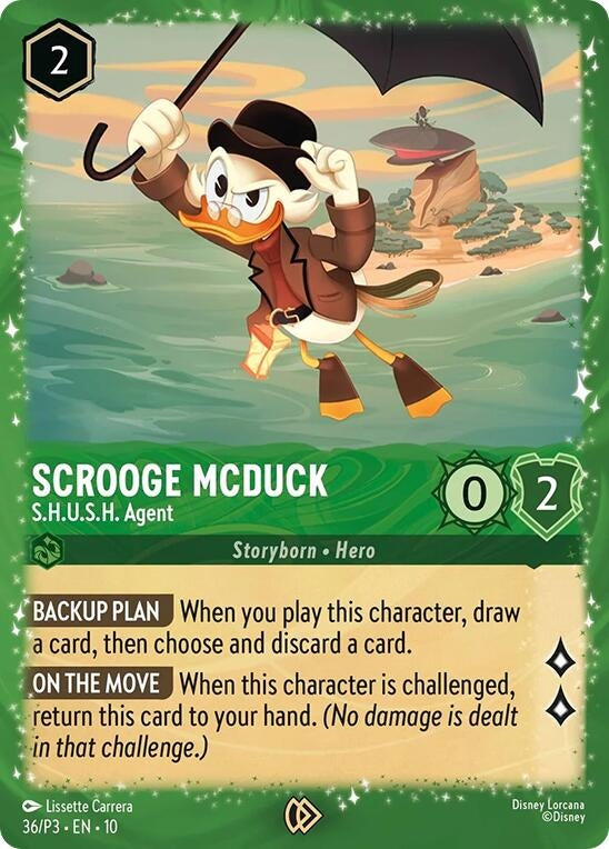Image for Scrooge McDuck - S.H.U.S.H. Agent (36) (Disney Lorcana Promo Cards) - Disney Lorcana