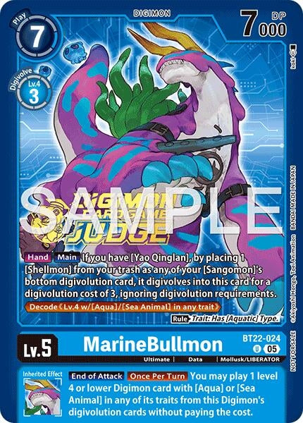 Image for MarineBullmon (Judge Pack 9) (BT22-024 U) (Cyber Eden) - Digimon Card Game
