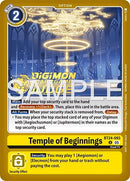 Image for Temple of Beginnings (Judge Pack 9) (BT24-093 U) (Time Stranger) - Digimon Card Game