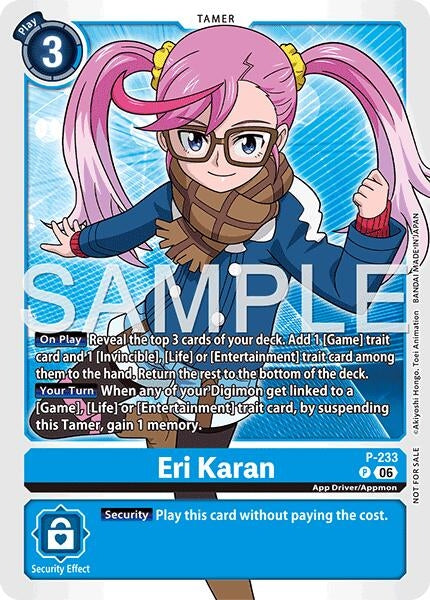 Image for Eri Karan (Store Tournament 2026 Vol. 2 Participation Pack) (P-233 P) (Digimon Promotion Cards) - Digimon Card Game