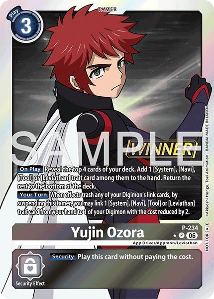 Image for Yujin Ozora (Store Tournament 2026 Vol. 2 Winner Pack) (P-234 P) (Digimon Promotion Cards) - Digimon Card Game