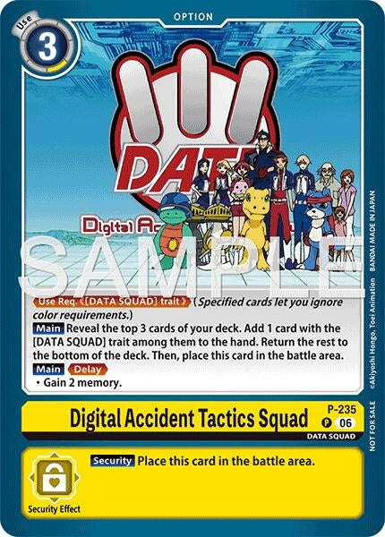 Image for Digital Accident Tactics Squad (Store Tournament 2026 Vol. 2 Participation Pack) (P-235 P) (Digimon Promotion Cards) - Digimon Card Game