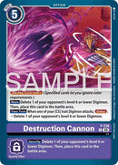 Image for Destruction Cannon (Store Tournament 2026 Vol. 2 Participation Pack) (P-238 P) (Digimon Promotion Cards) - Digimon Card Game