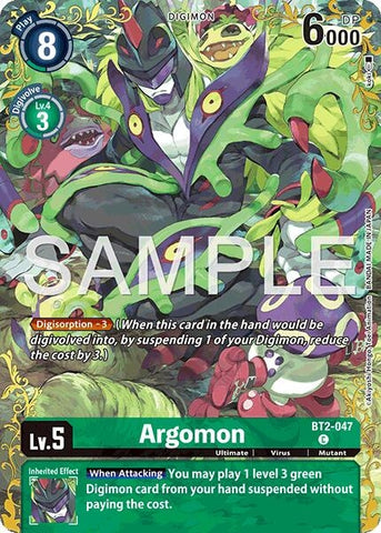 Image for Argomon - BT2-047 (Alternate Art) (BT2-047 C) (Dual Revolution) (BT-25) - Digimon Card Game