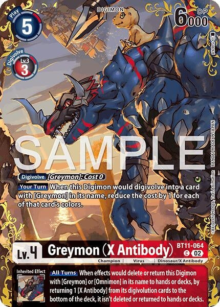 Image for Greymon (X Antibody) - BT11-064 (Alternate Art) (BT11-064 C) (Dual Revolution) (BT-25) - Digimon Card Game
