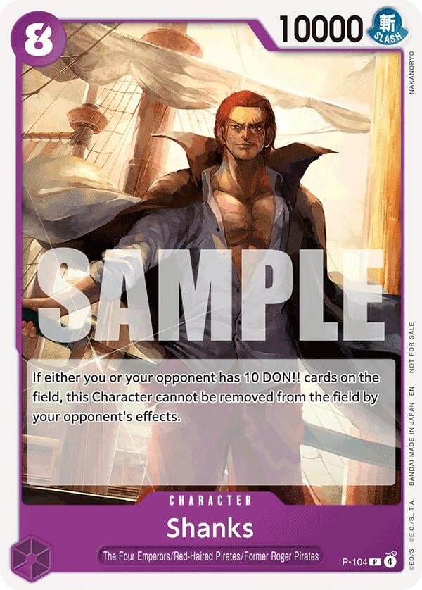 Image for Shanks (Tournament Pack 2026 Vol. 2) (P-104) (One Piece Promotion Cards) - One Piece Card Game