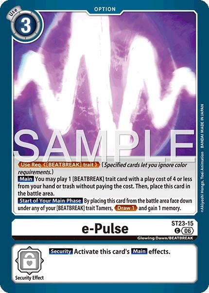 Image for e-Pulse (ST23-15 C) (Starter Deck 23: Beatbreak) (ST-23) - Digimon Card Game