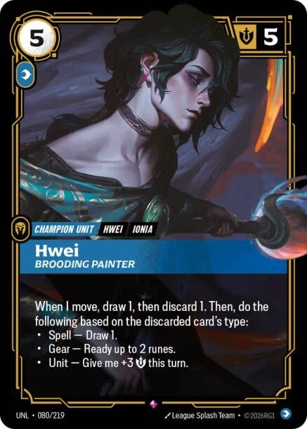 Hwei - Brooding Painter (080/219) (Unleashed)