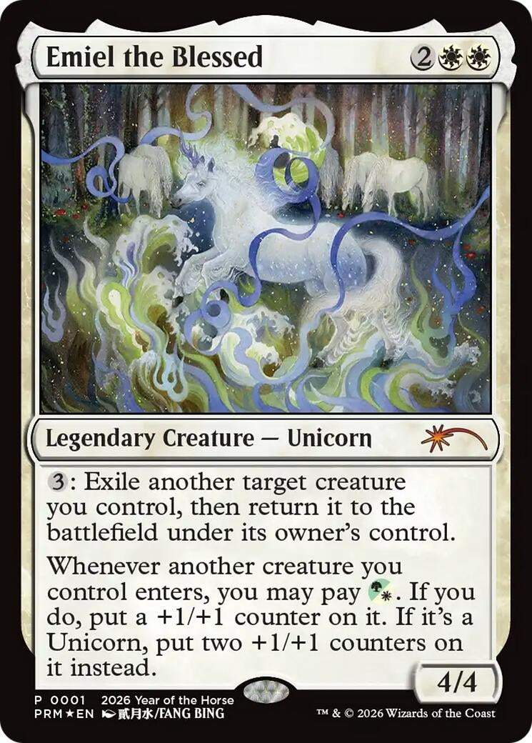 Image for Emiel the Blessed (Year of the Horse 2026) (1) (Standard Showdown Promos) - Magic: The Gathering
