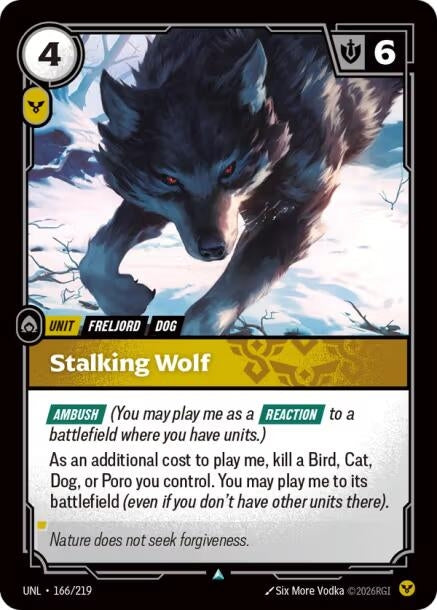 Image for Stalking Wolf (166/219) (Unleashed) - Riftbound: League of Legends Trading Card Game
