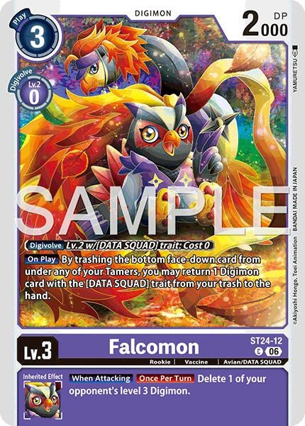 Image for Falcomon (ST24-12 C) (Starter Deck 24: Data Squad) (ST-24) - Digimon Card Game