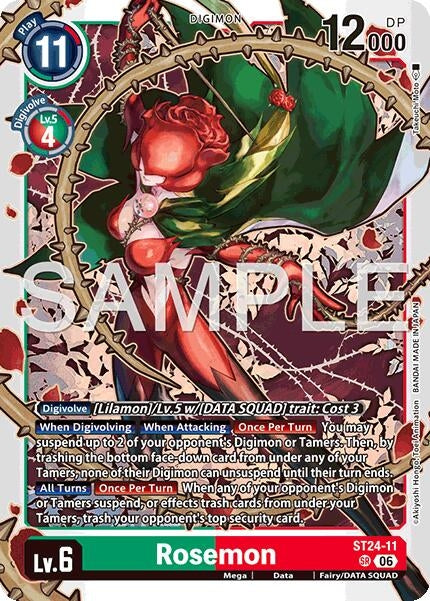 Image for Rosemon (ST24-11 SR) (Starter Deck 24: Data Squad) (ST-24) - Digimon Card Game