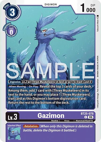 Image for Gazimon (BT25-078 C) (Dual Revolution) (BT-25) - Digimon Card Game