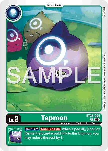 Image for Tapmon (BT25-004 C) (Dual Revolution) (BT-25) - Digimon Card Game