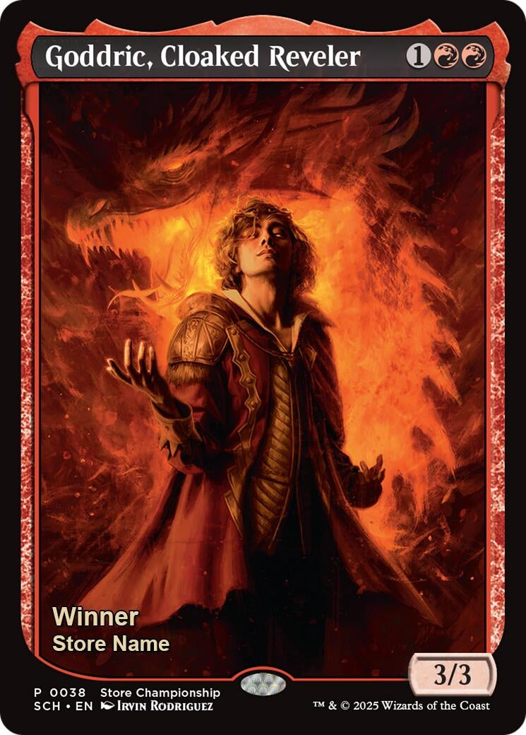Image for Goddric, Cloaked Reveler (Winner) (38) (Game Day & Store Championship Promos) - Magic: The Gathering