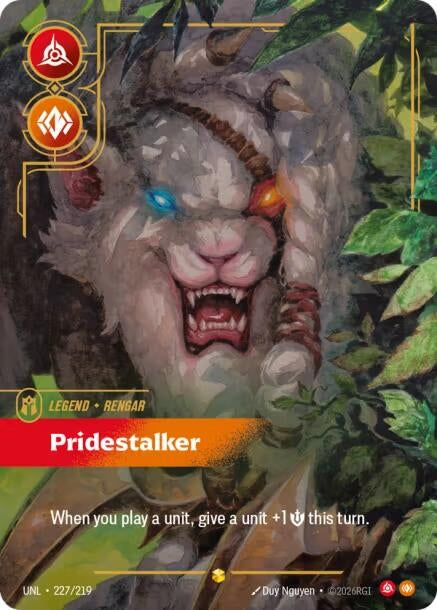 Rengar - Pridestalker (Overnumbered) (227/219) (Unleashed)