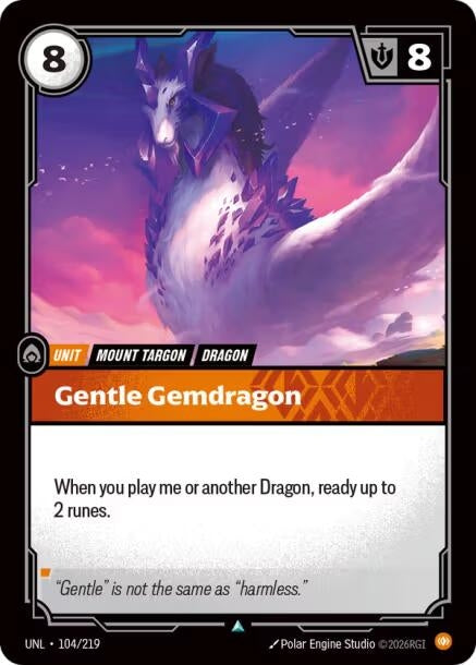 Gentle Gemdragon (104/219) (Unleashed)