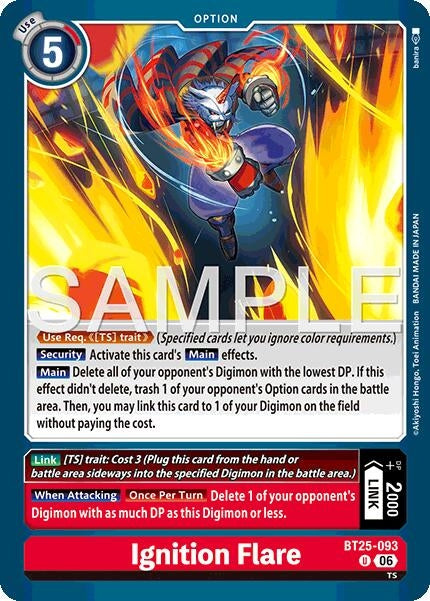 Image for Ignition Flare (BT25-093 U) (Dual Revolution) - Digimon Card Game