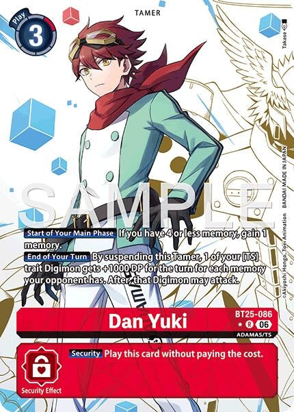 Image for Dan Yuki (Alternate Art) (BT25-086 R) (Dual Revolution) - Digimon Card Game
