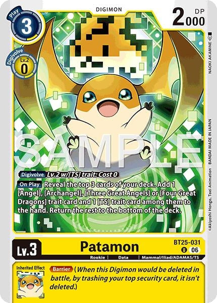 Image for Patamon (BT25-031 U) (Dual Revolution) - Digimon Card Game