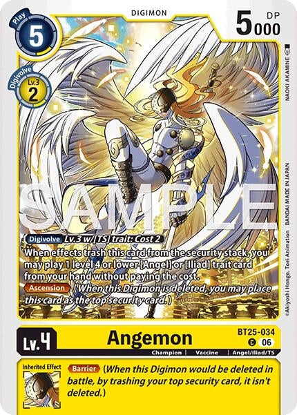 Image for Angemon (BT25-034 C) (Dual Revolution) - Digimon Card Game