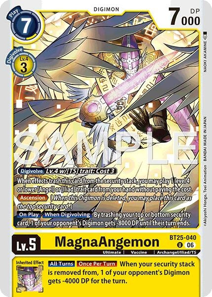 Image for MagnaAngemon (BT25-040 U) (Dual Revolution) - Digimon Card Game