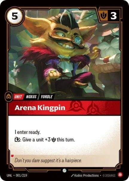Image for Arena Kingpin (001/219) (Unleashed) - Riftbound: League of Legends Trading Card Game