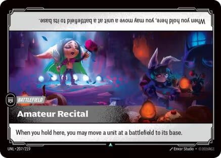 Image for Amateur Recital (207/219) (Unleashed) - Riftbound: League of Legends Trading Card Game