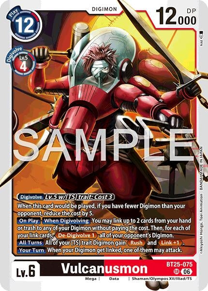 Image for Vulcanusmon (BT25-075 SR) (Dual Revolution) - Digimon Card Game